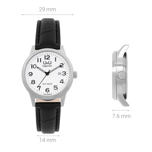 Đồng hồ Q&Q 29 mm Nữ C53A-004VY Màu Đen