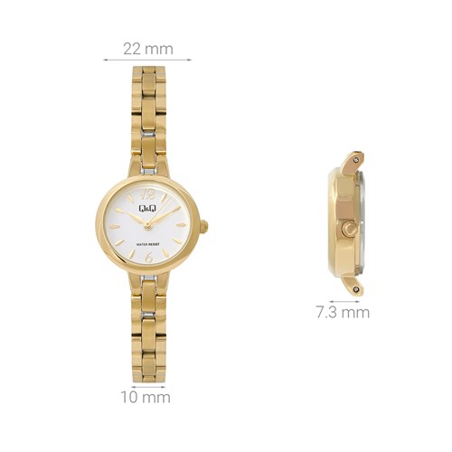 Đồng hồ Q&Q 22 mm Nữ Q55B-003PY Màu Vàng