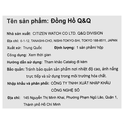 Đồng hồ Q&Q 52 mm Nam GW87J010Y Màu Đen