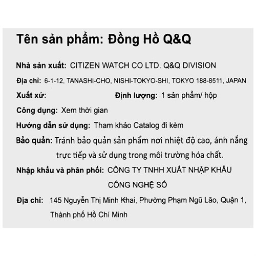 Đồng hồ Q&Q 34 mm Unisex G17A-002JY Màu Bạc