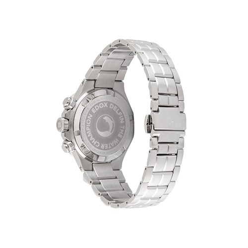 Đồng hồ Edox Delfin 43 mm Nam 10113-3M-BUIN Màu Bạc
