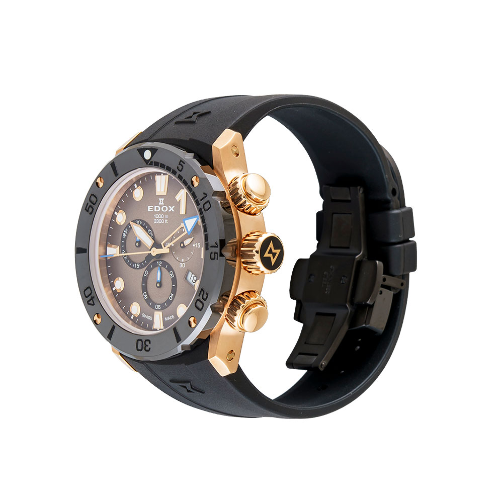 Đồng hồ Edox CO-1 45 mm Nam 10242-TINRCA-BRDR Màu Đen