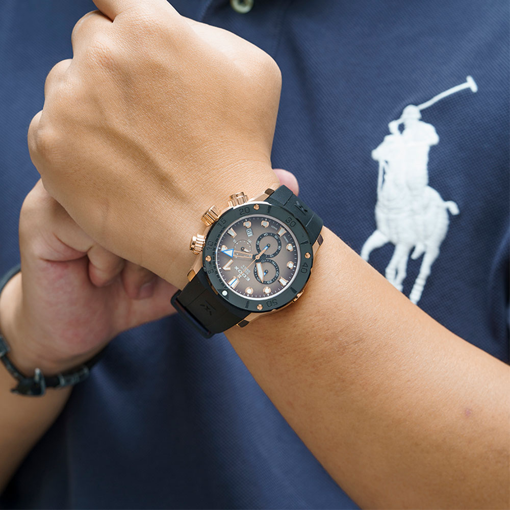 Đồng hồ Edox CO-1 45 mm Nam 10242-TINRCA-BRDR Màu Đen