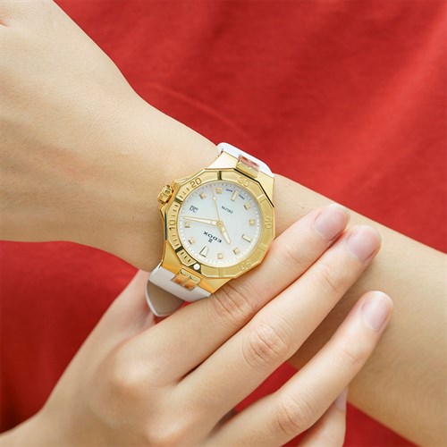 Đồng hồ Edox Delfin 38 mm Nữ 53020-37JC-NADD Màu Trắng