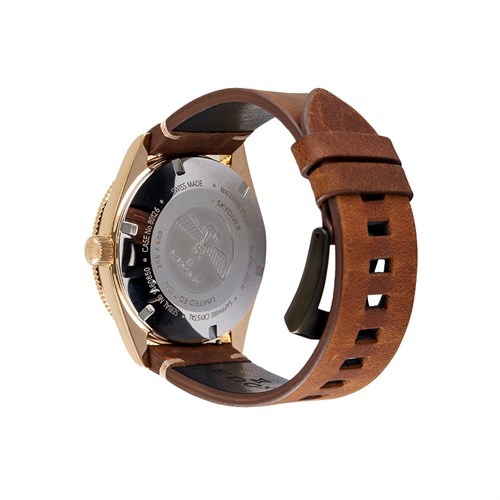 Đồng hồ Edox Skydiver 42 mm Nam 80126-BRN-BUIDR Màu Nâu