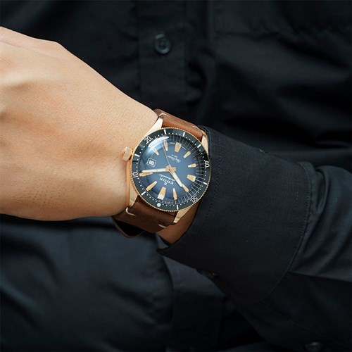 Đồng hồ Edox Skydiver 42 mm Nam 80126-BRN-BUIDR Màu Nâu