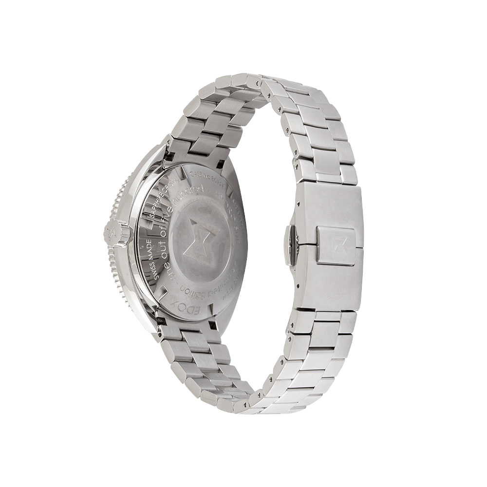 Đồng hồ Edox Hydrosub 42 mm Nam 80128-3BUM-BUIO Màu Bạc