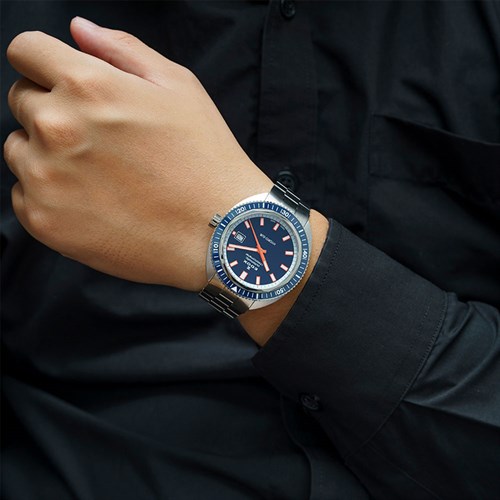 Đồng hồ Edox Hydrosub 42 mm Nam 80128-3BUM-BUIO Màu Bạc