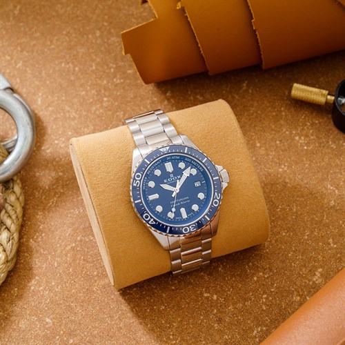 Đồng hồ Edox Neptunian 42 mm Nam 80801-3BUM-BUIN Màu Bạc