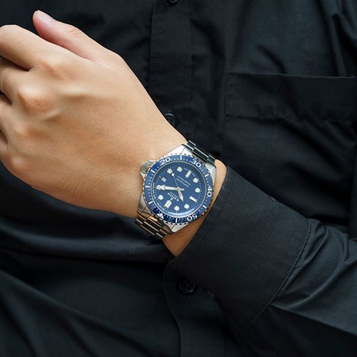 Đồng hồ Edox Neptunian 42 mm Nam 80801-3BUM-BUIN Màu Bạc