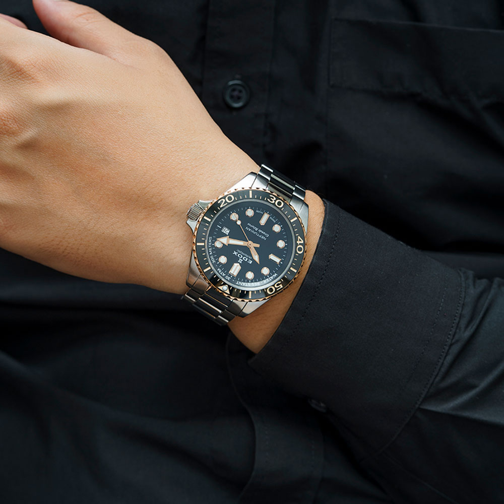 Đồng hồ Edox Neptunian 42 mm Nam 80801-3NRM-NIR Màu Bạc