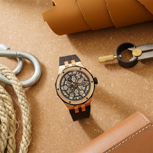 Đồng hồ Edox Delfin 43 mm Nam 85303-357RN-NRN Màu Đen