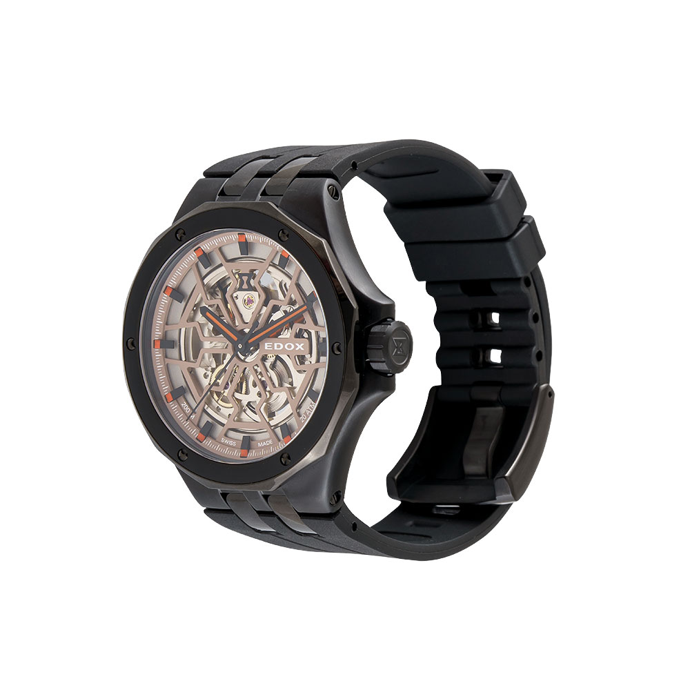 Đồng hồ Edox Delfin 43 mm Nam 85303-37NCA-BEIO Màu Đen