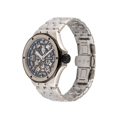Đồng hồ Edox Delfin 43 mm Nam 85303-3NM-NBG Màu Bạc