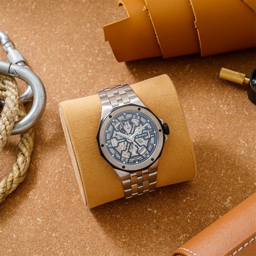 Đồng hồ Edox Delfin 43 mm Nam 85303-3NM-NBG Màu Bạc