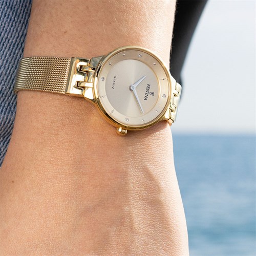 Đồng hồ Festina 30.5 mm Nữ F20598/2 Màu Vàng đồng