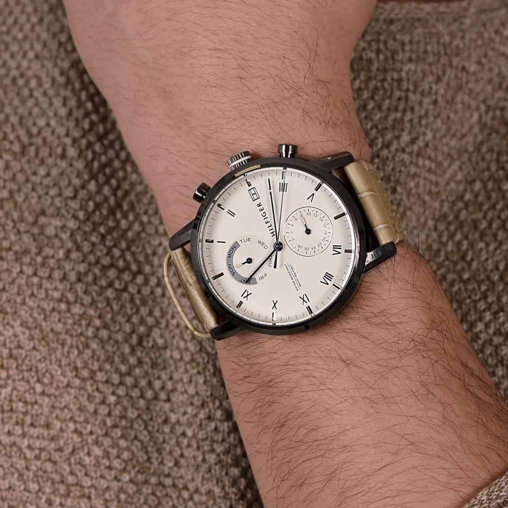 Đồng hồ Tommy Hilfiger 44 mm Nam 1710399 Màu Nâu nhạt