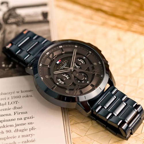 Đồng hồ Tommy Hilfiger 50 mm Nam 1710493 Màu Xanh