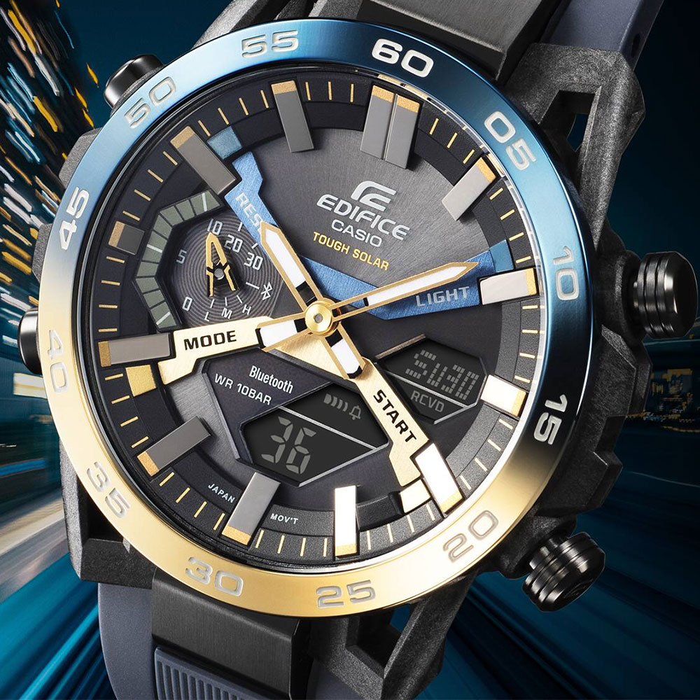 Đồng hồ Edifice Casio 47.8 mm Nam ECB-2000NP-1ADF Màu Xanh đen