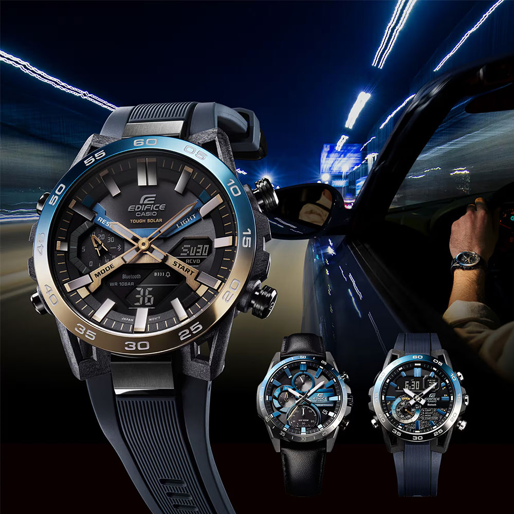 Đồng hồ Edifice Casio 47.8 mm Nam ECB-2000NP-1ADF Màu Xanh đen