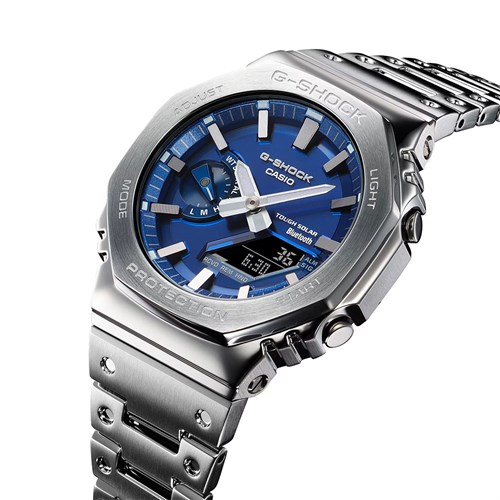 Đồng hồ G-Shock 2100 44.4 mm Nam GM-B2100AD-2ADR Màu Bạc