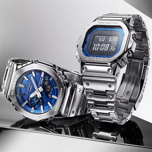Đồng hồ G-Shock 2100 44.4 mm Nam GM-B2100AD-2ADR Màu Bạc