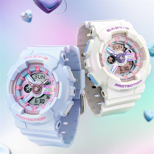 Đồng hồ Baby-G 43.4 mm Nữ BA-110FH-7ADR Màu Trắng