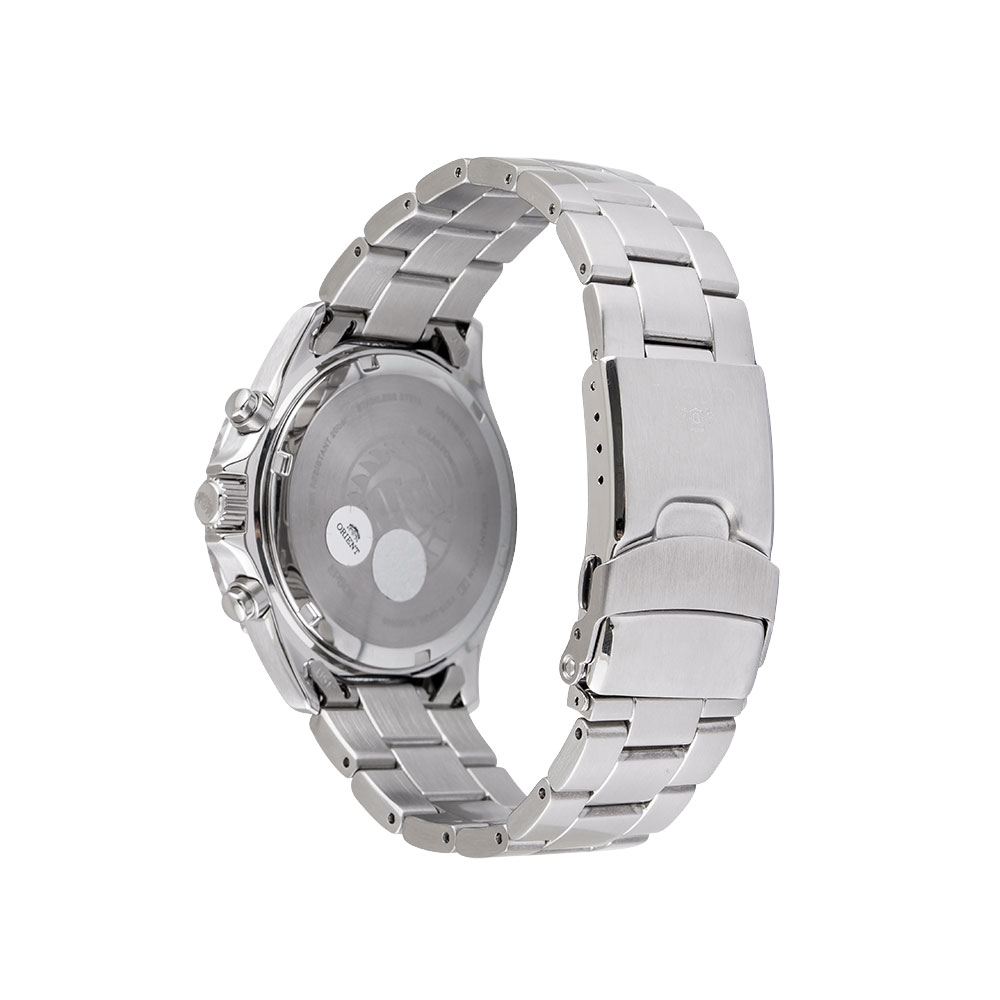 Đồng hồ Orient Mako Solar 42.8 mm Nam RA-TX0203S10B Màu Bạc