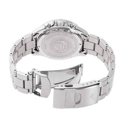 Đồng hồ Orient Mako Solar 42.8 mm Nam RA-TX0201L10B Màu Bạc