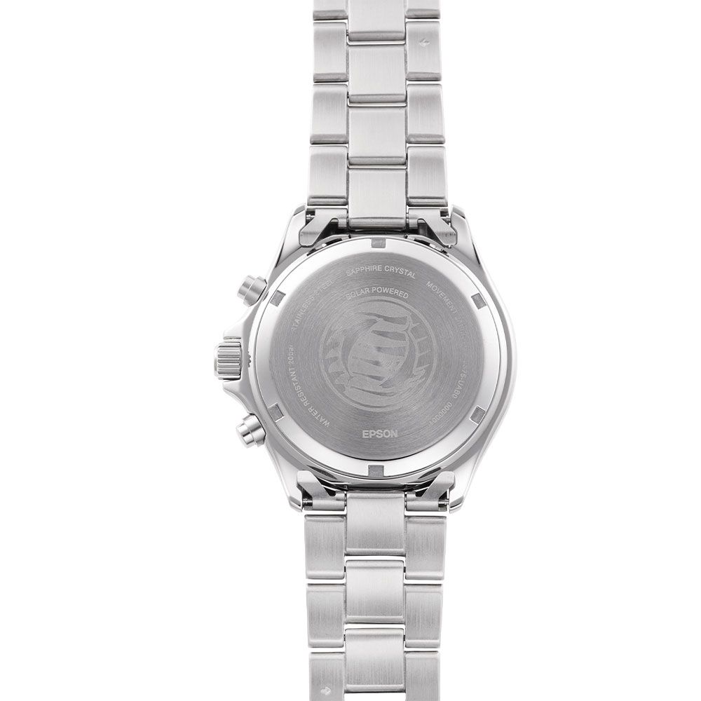 Đồng hồ Orient Mako Solar 42.8 mm Nam RA-TX0201L10B Màu Bạc