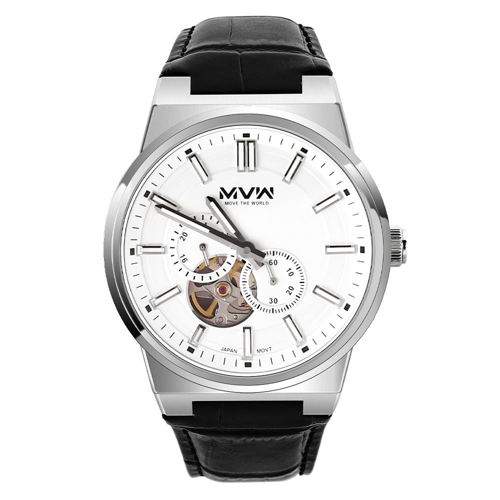 Đồng hồ MVW Star 41 mm Nam MLA092-02 Màu Đen