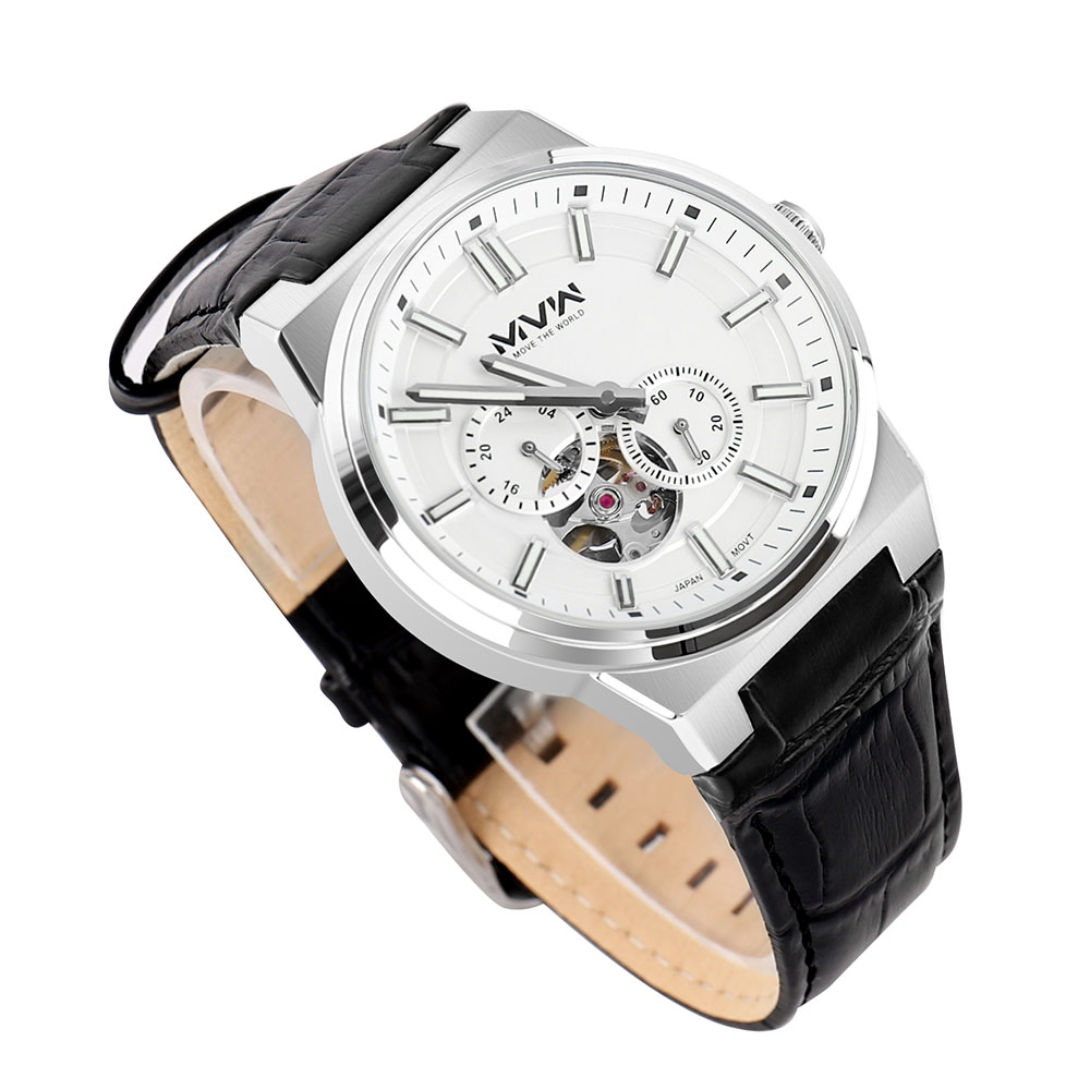 Đồng hồ MVW Star 41 mm Nam MLA092-02 Màu Đen