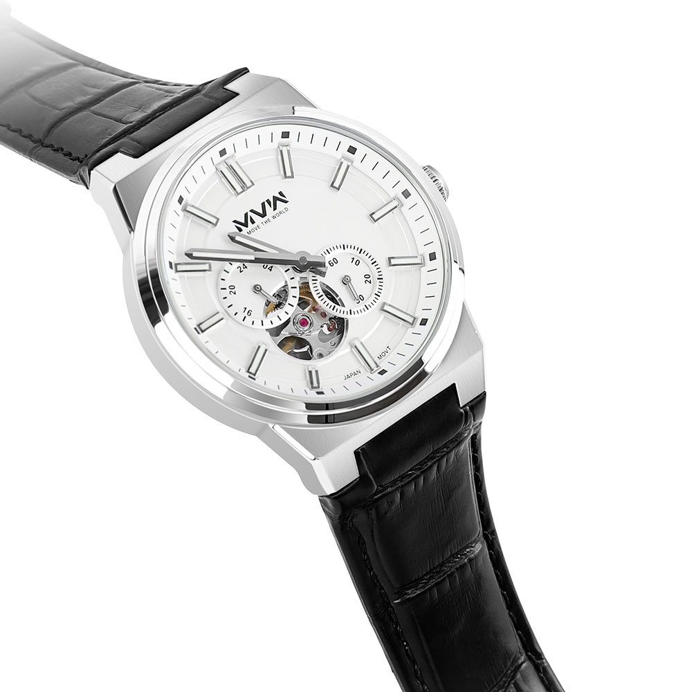 Đồng hồ MVW Star 41 mm Nam MLA092-02 Màu Đen