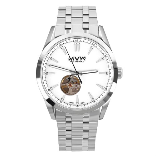 Đồng hồ MVW Star 41 mm Nam MSA102-01 Màu Bạc