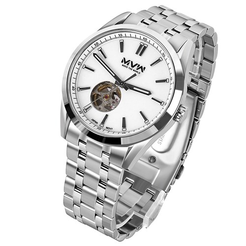 Đồng hồ MVW Star 41 mm Nam MSA102-01 Màu Bạc