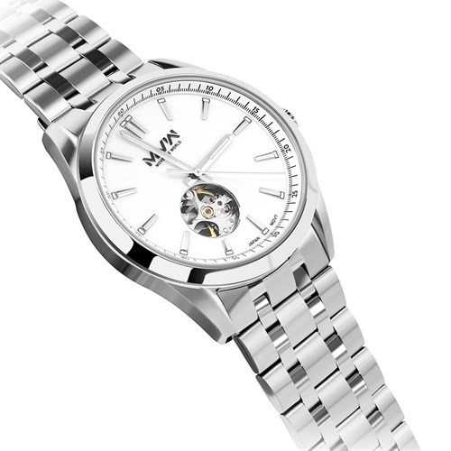 Đồng hồ MVW Star 41 mm Nam MSA102-01 Màu Bạc