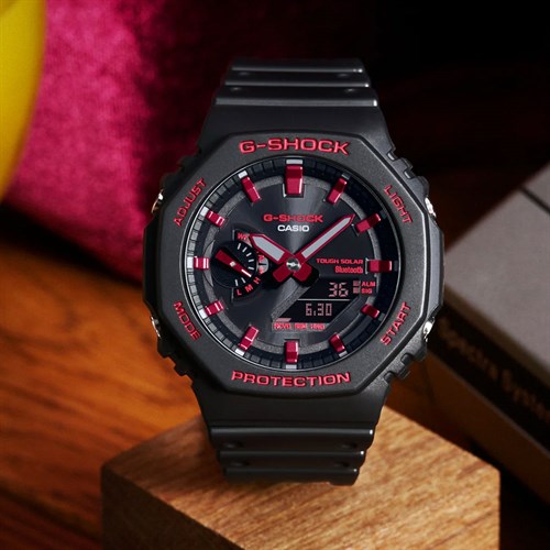Đồng hồ G-Shock 2100 45.4 mm Nam GA-B2100BNR-1ADR Màu Đen