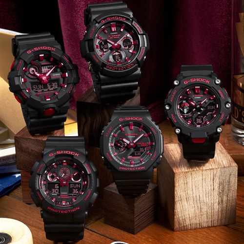 Đồng hồ G-Shock 2100 45.4 mm Nam GA-B2100BNR-1ADR Màu Đen