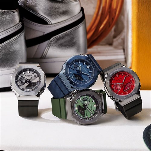 Đồng hồ G-Shock 2100 44.4 mm Nam GM-2100B-3ADR Màu Xanh rêu