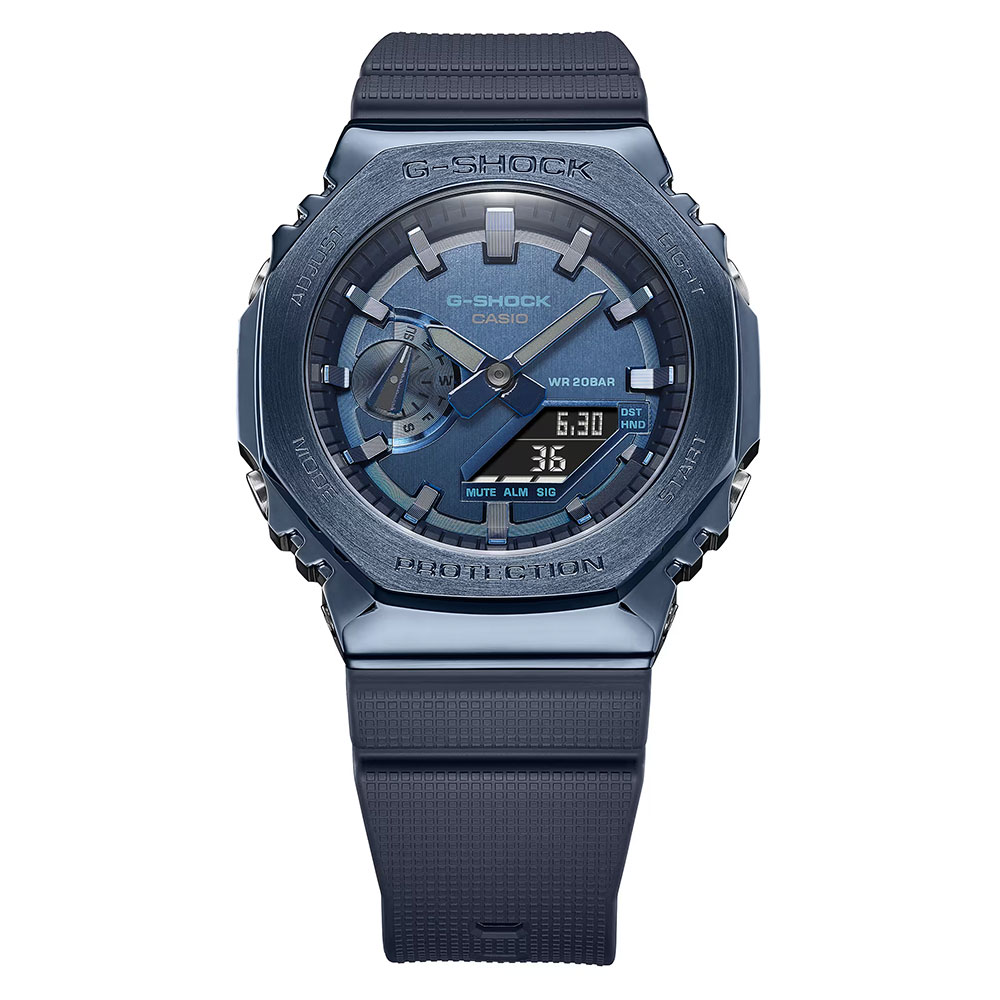 Đồng hồ G-Shock 2100 44.4 mm Nam GM-2100N-2ADR Màu Xanh Dương