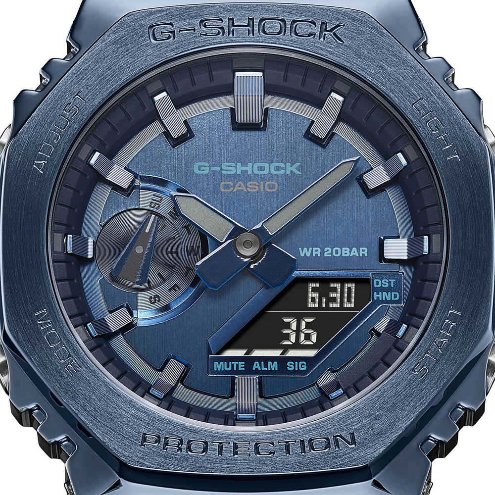 Đồng hồ G-Shock 2100 44.4 mm Nam GM-2100N-2ADR Màu Xanh Dương