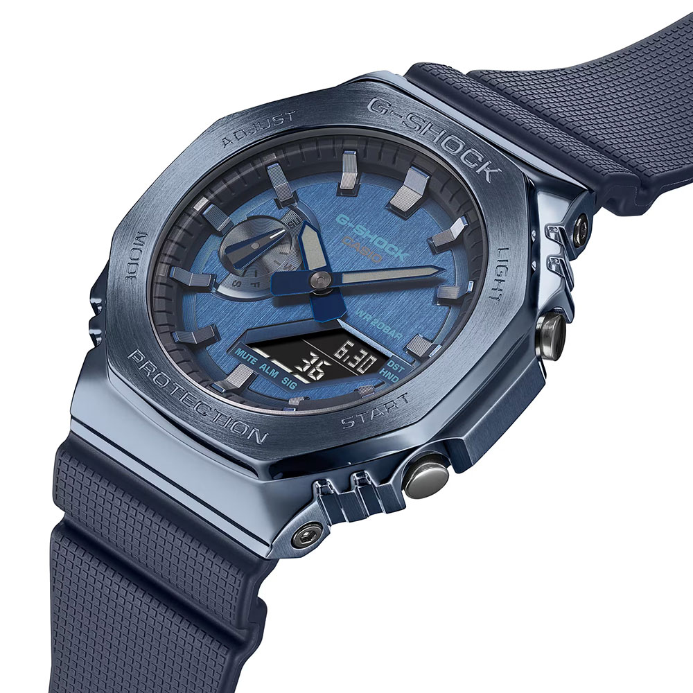 Đồng hồ G-Shock 2100 44.4 mm Nam GM-2100N-2ADR Màu Xanh Dương