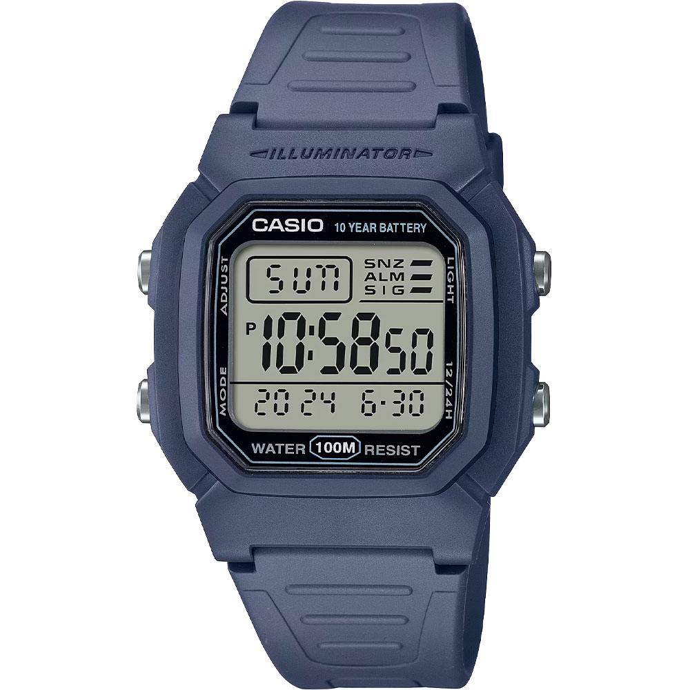 Đồng hồ Casio Timeless 36.8 mm Nam W-800H-2AVDF