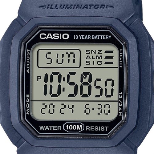 Đồng hồ Casio 36.8 mm Nam W-800H-2AVDF Màu Xanh Dương
