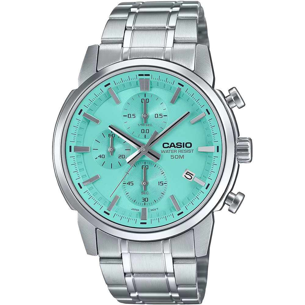Đồng hồ Casio Timeless 42 mm Nam MTP-E510D-2AVDF Màu Bạc