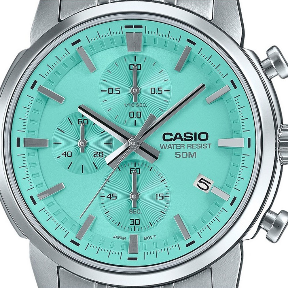 Đồng hồ Casio Timeless 42 mm Nam MTP-E510D-2AVDF Màu Bạc