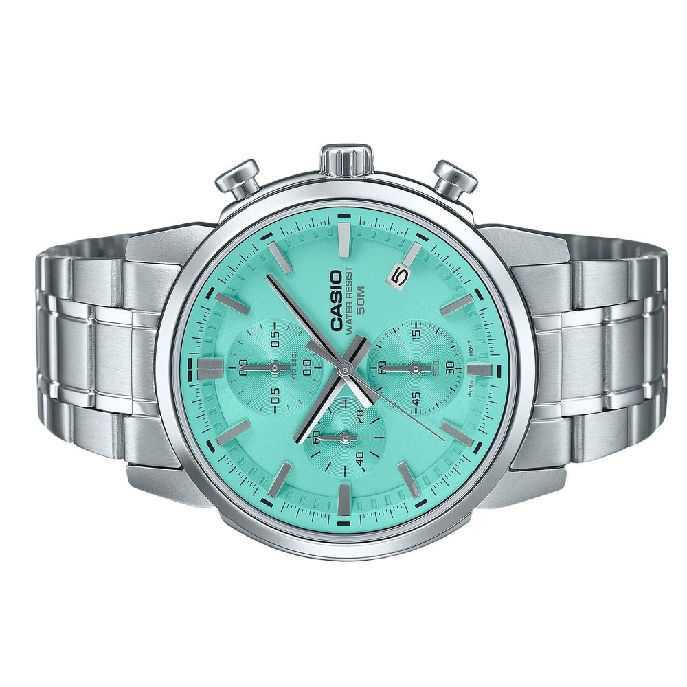 Đồng hồ Casio Timeless 42 mm Nam MTP-E510D-2AVDF Màu Bạc