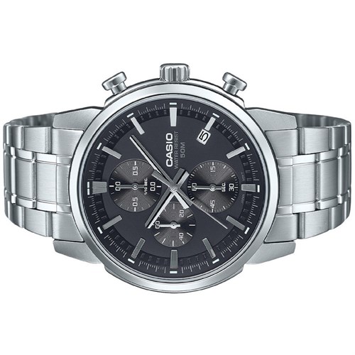 Đồng hồ Casio 42 mm Nam MTP-E510D-1A1VDF Màu Bạc