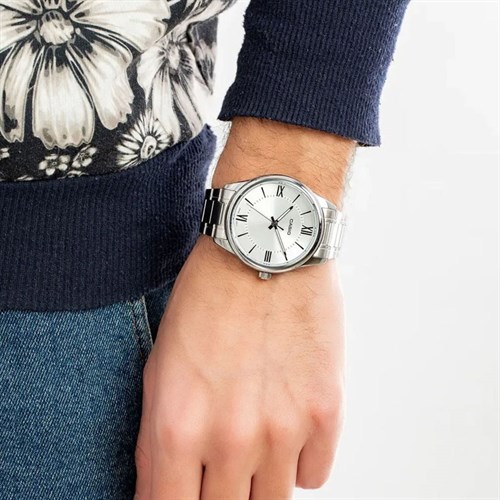 Đồng hồ Casio 40 mm Nam MTP-V005D-7B5UDF Màu Bạc