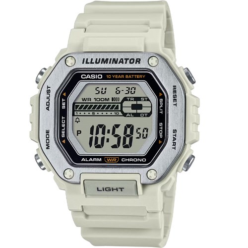 Đồng hồ Casio 47.2 mm Nam MWD-110H-8AVDF Màu Trắng